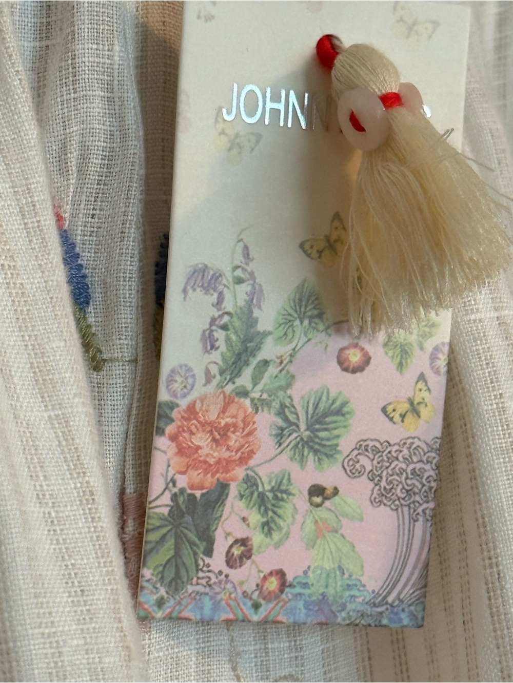 NWT Johnny Was Calista Embroidered Linen Maxi Skirt Large - Picture 3 of 6